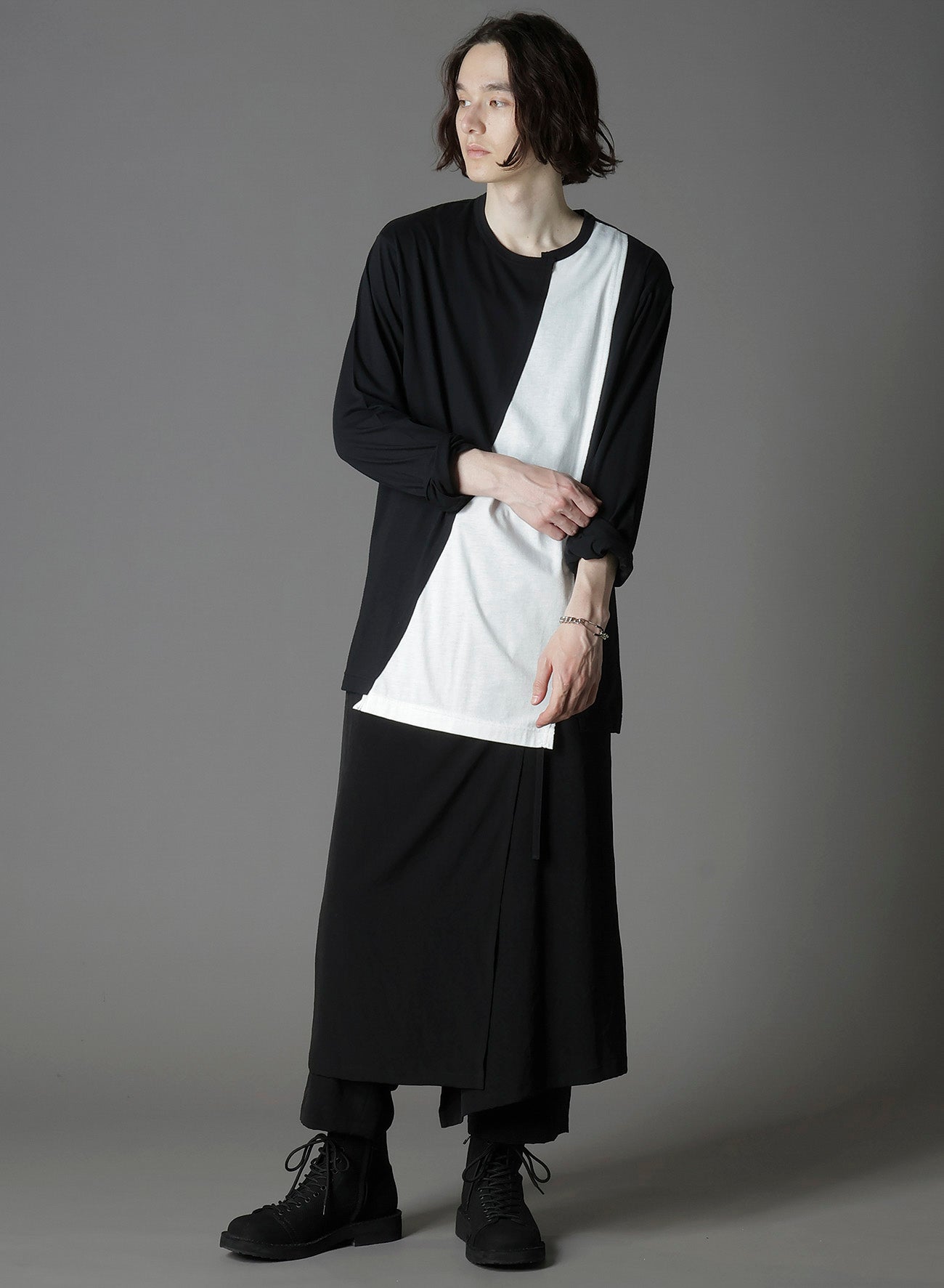 C/MOJERSEY COMBINATION TSUJIKIRI LONG SLEEVED T-SHIRT