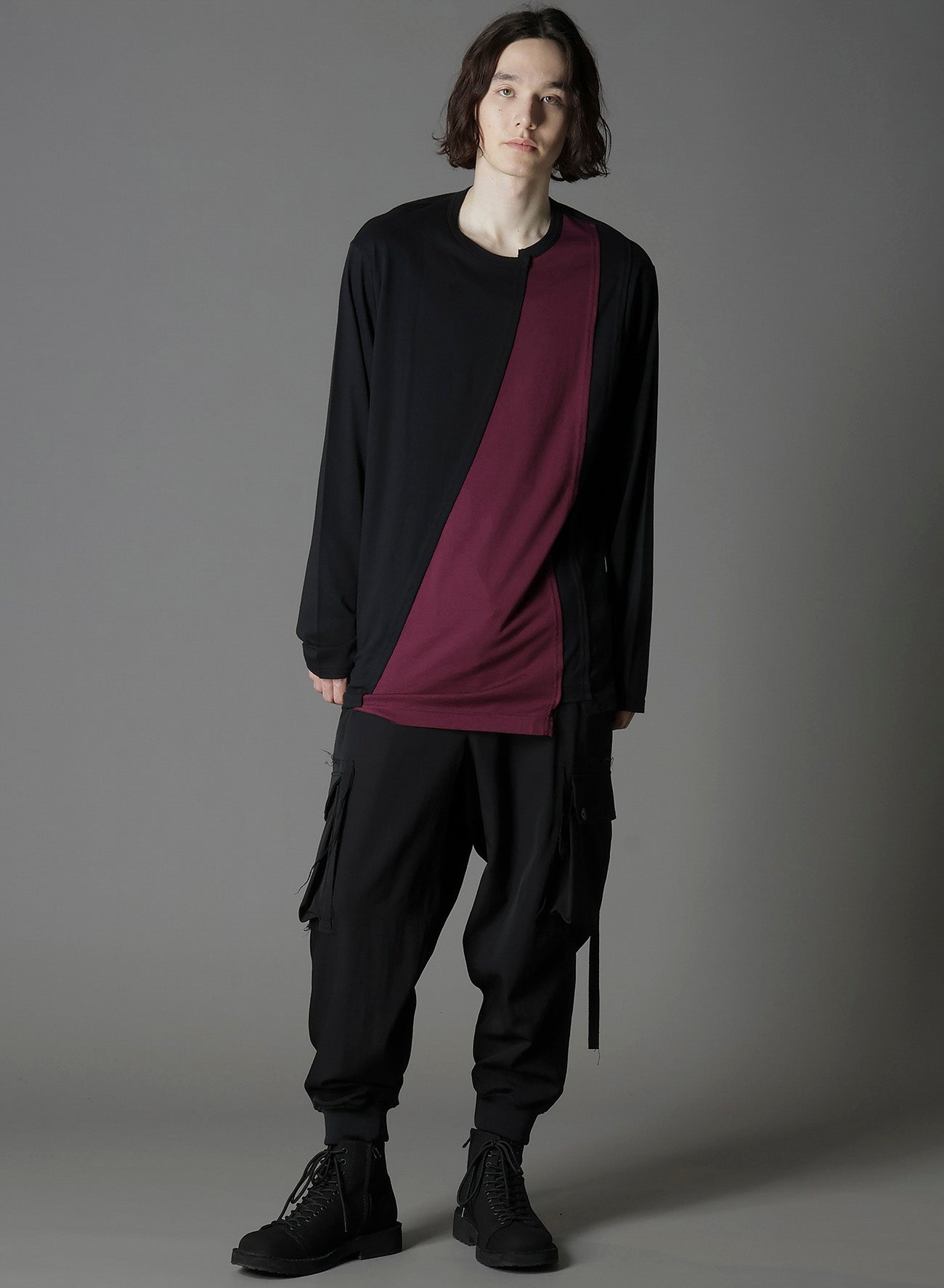 C/MOJERSEY COMBINATION TSUJIKIRI LONG SLEEVED T-SHIRT