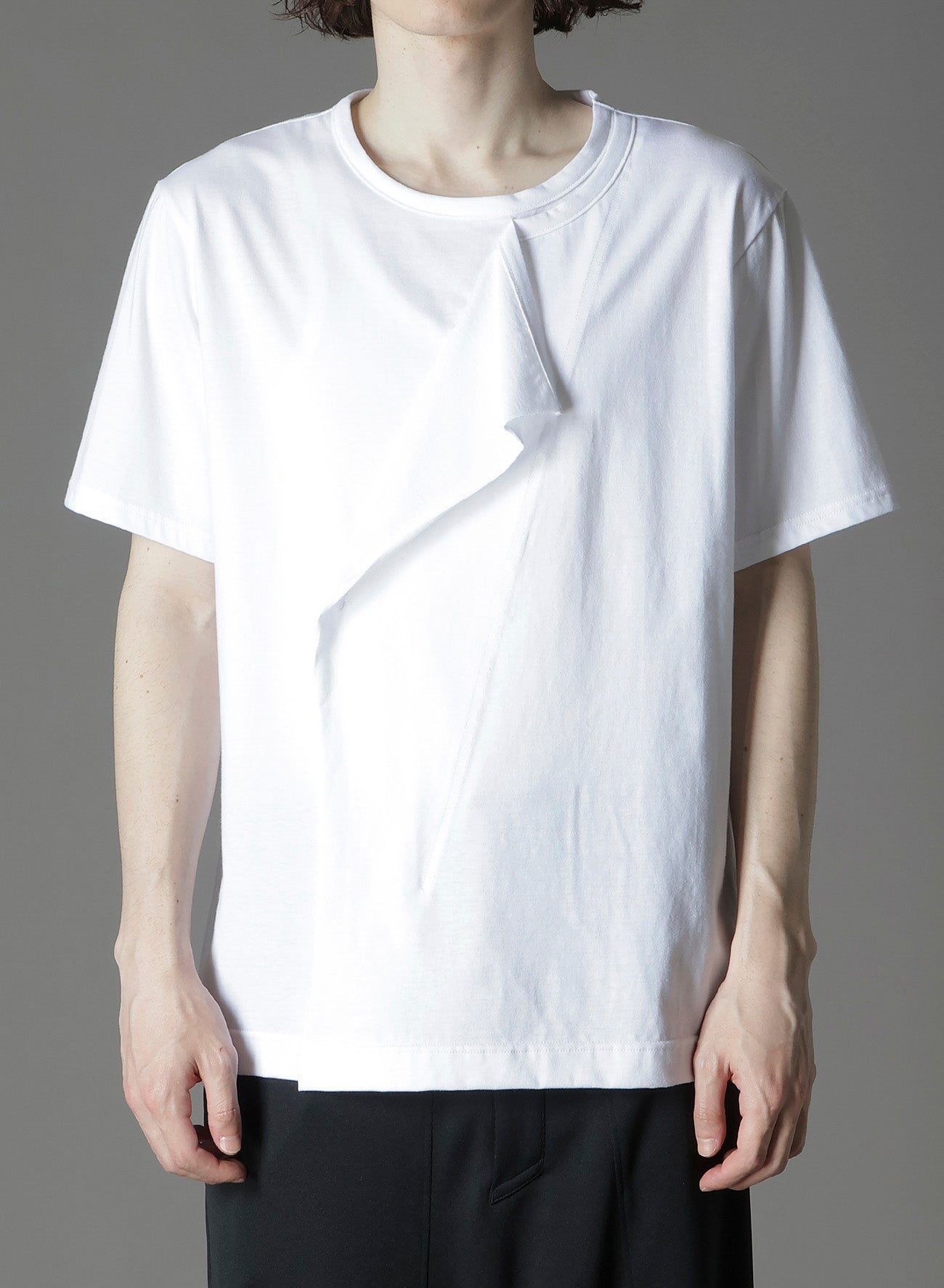 COTTON JERSEY LICKING SHORT SLEEVED T-SHIRT