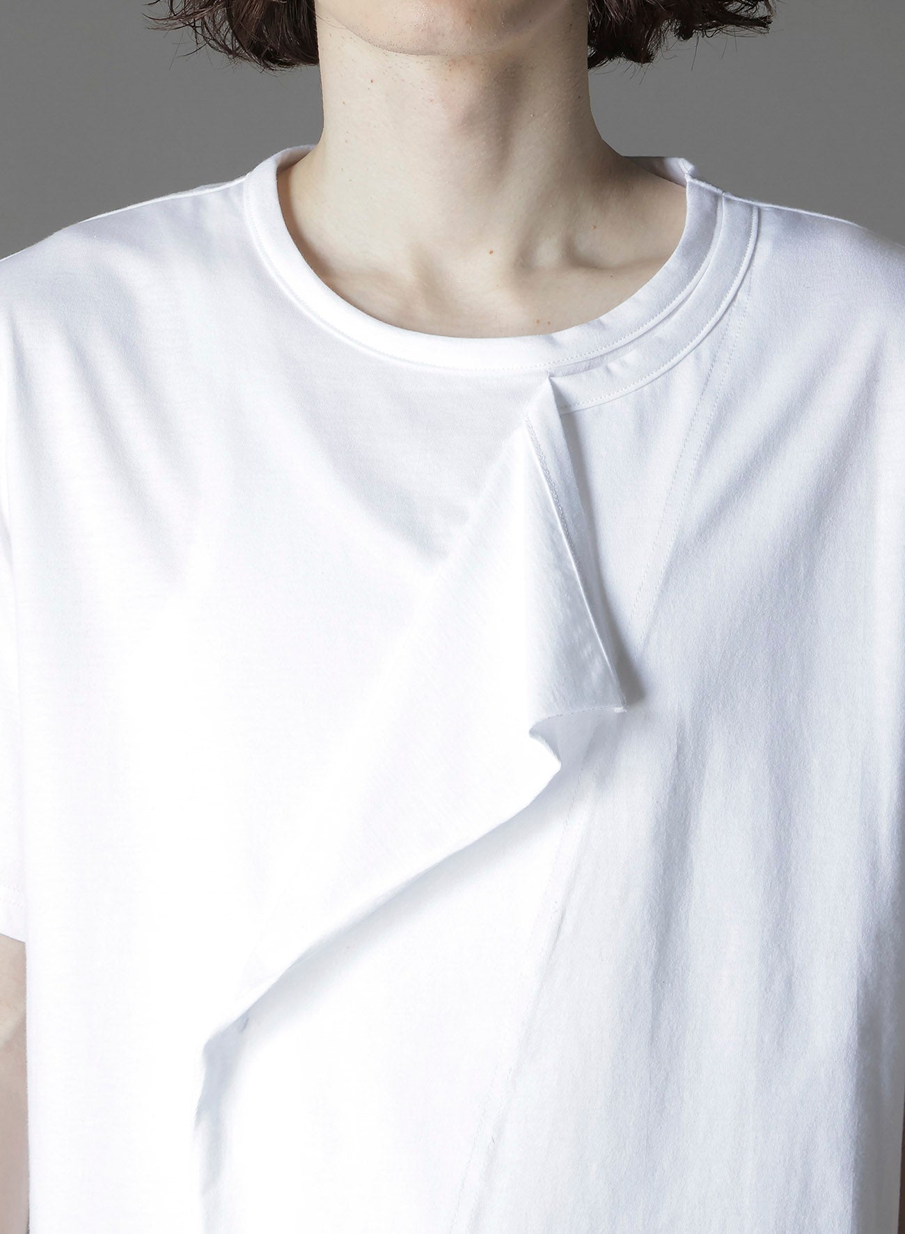 COTTON JERSEY LICKING SHORT SLEEVED T-SHIRT