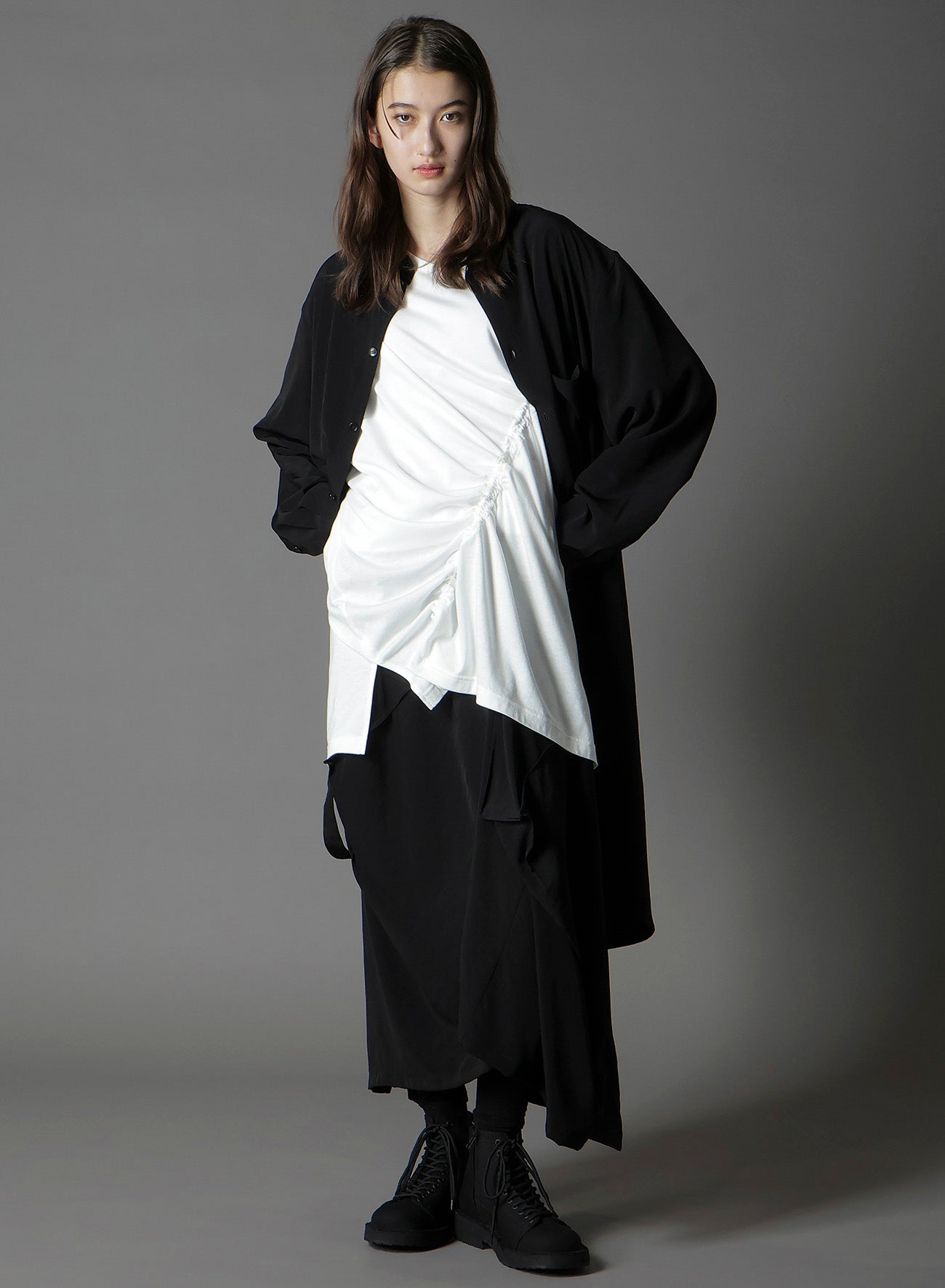 C/MO JERSEY DRAWCORD FRENCH SLEEVE T-SHIRT