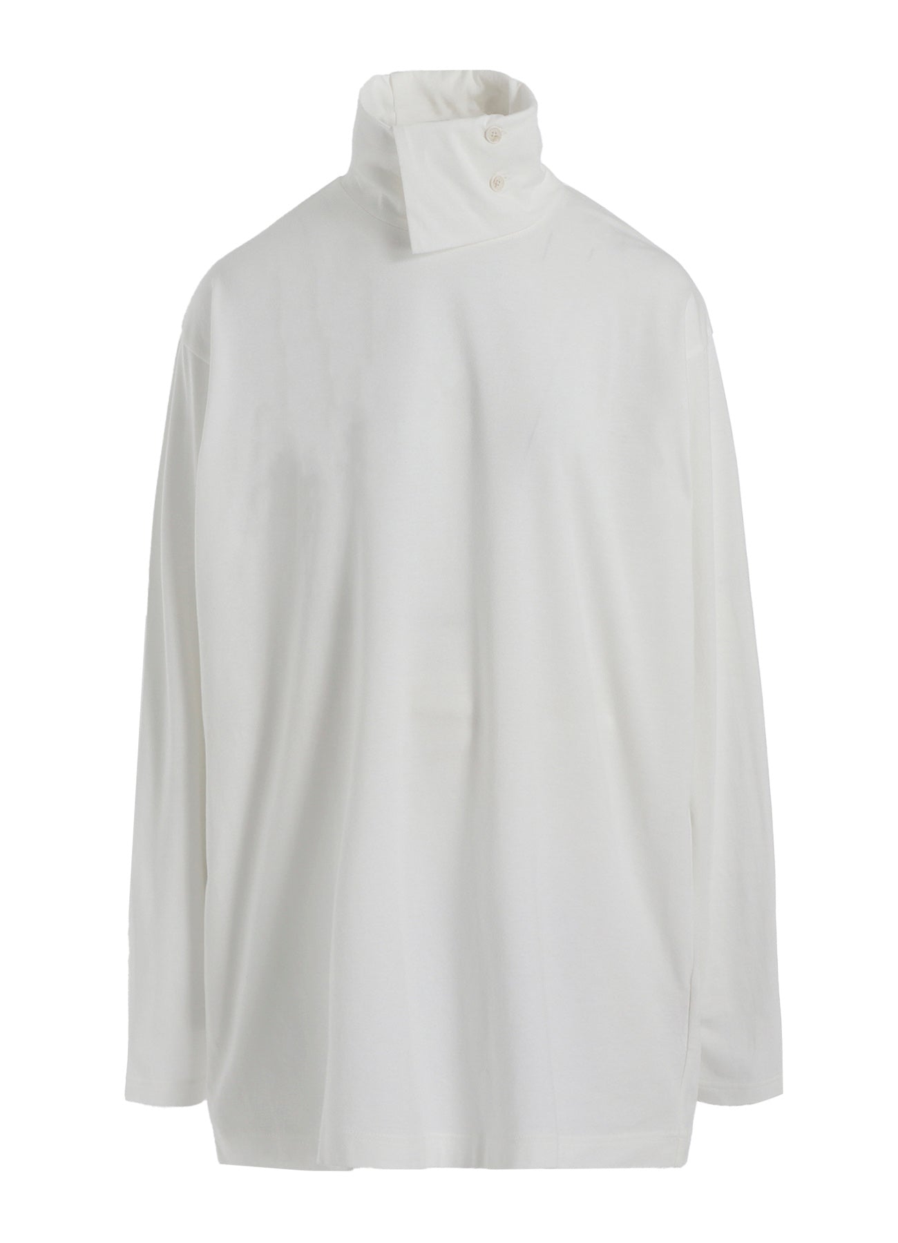 COTTON JERSEY TURTLENECK LONG SLEEVED T-SHIRT