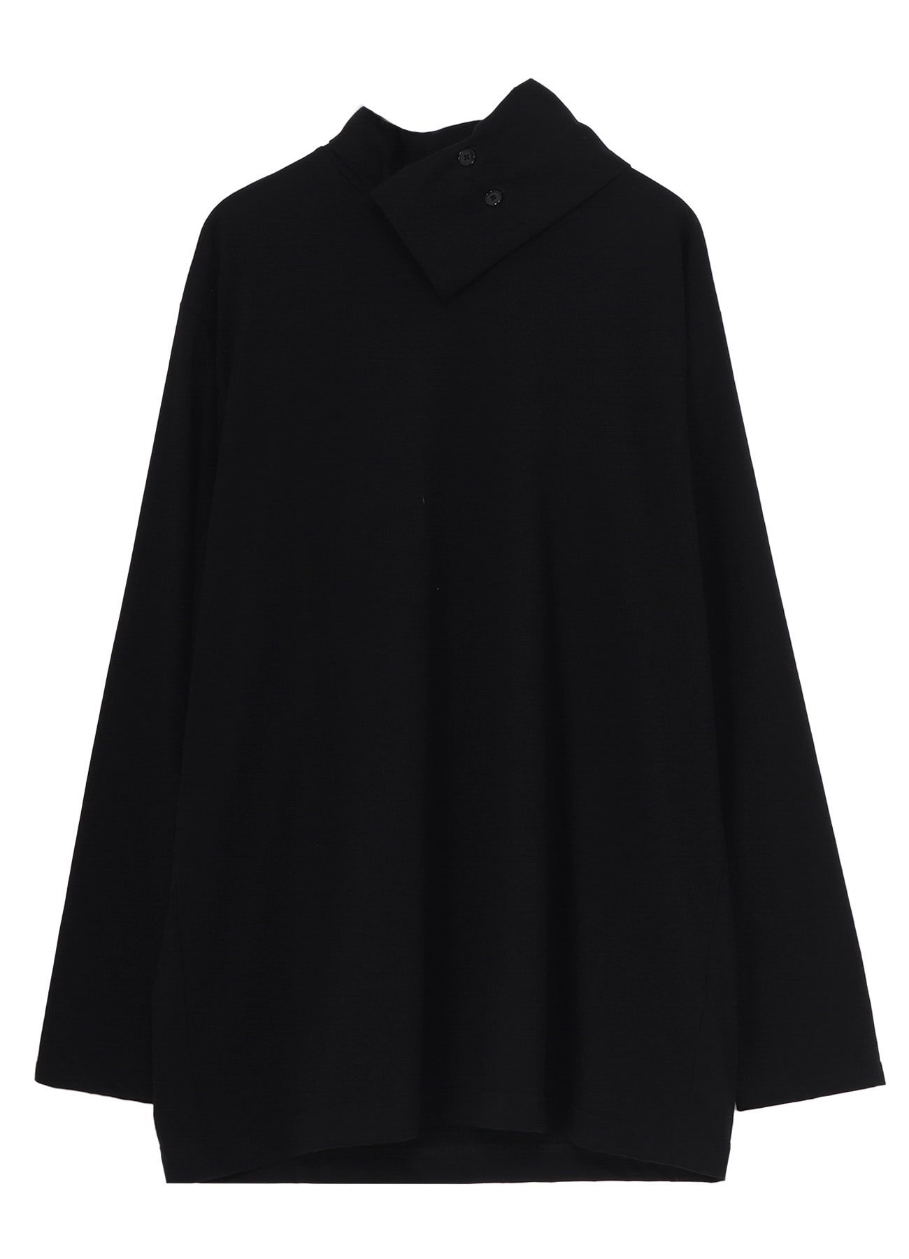 COTTON JERSEY TURTLENECK LONG SLEEVED T-SHIRT