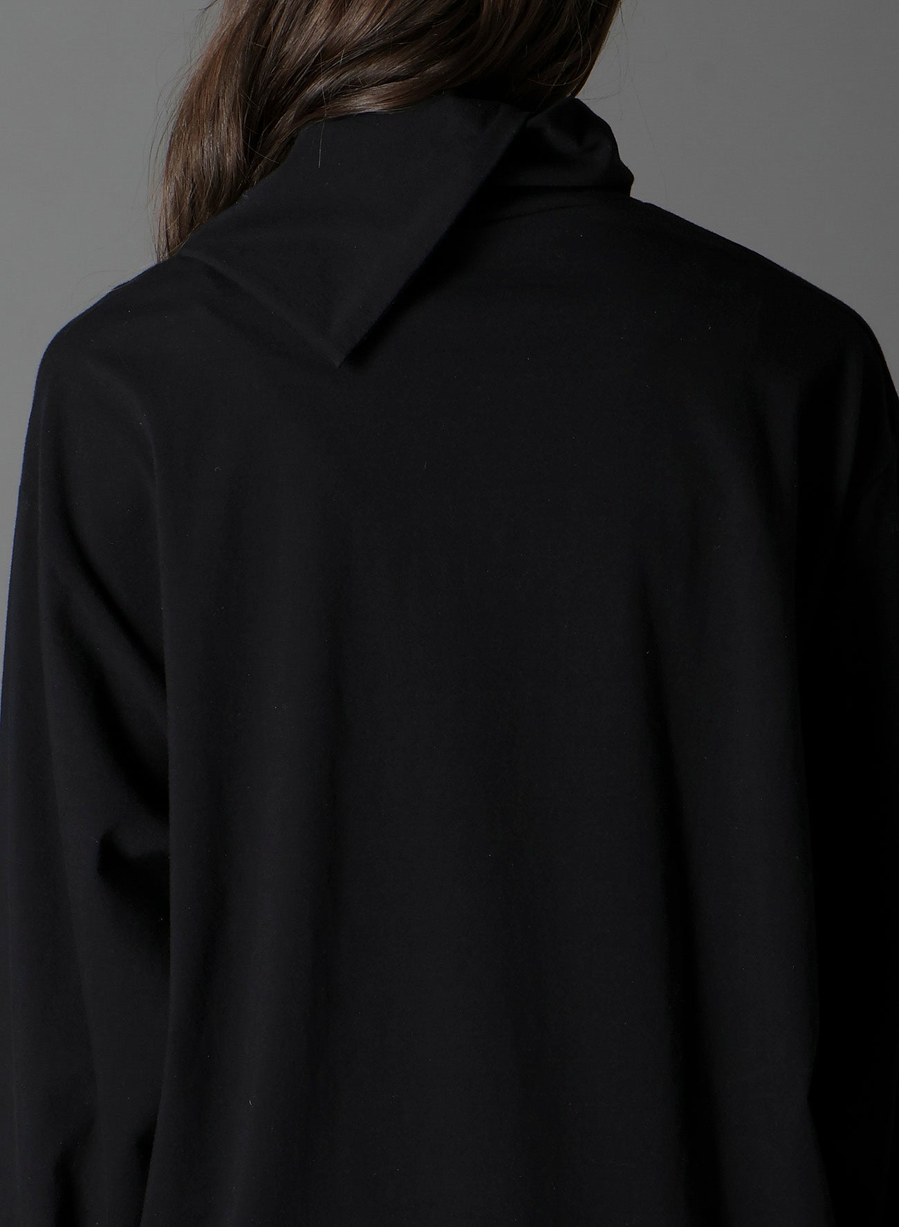 COTTON JERSEY TURTLENECK LONG SLEEVED T-SHIRT