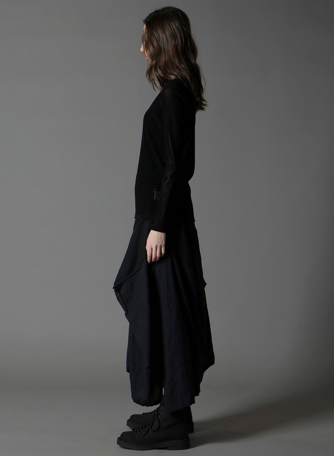FLOCKY HIGH NECK TULLE