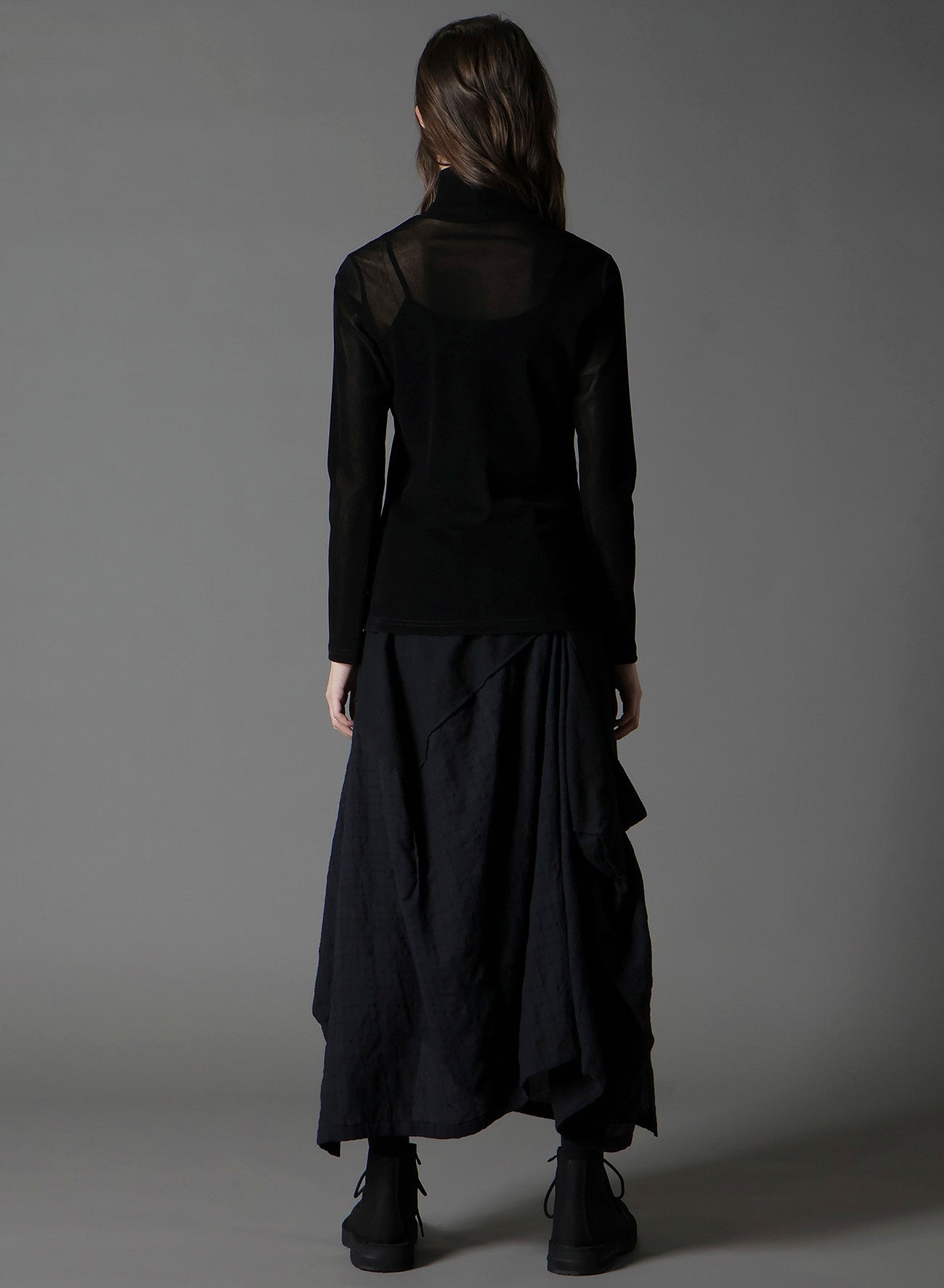 FLOCKY HIGH NECK TULLE