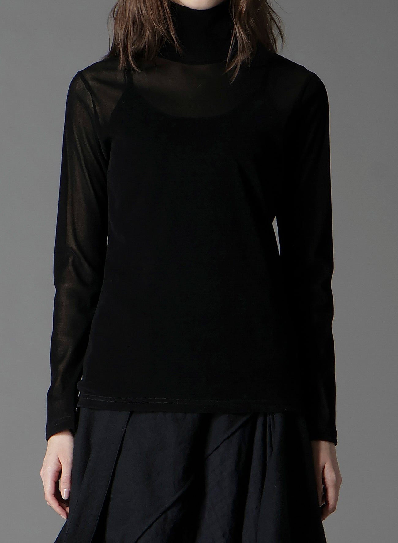 FLOCKY HIGH NECK TULLE