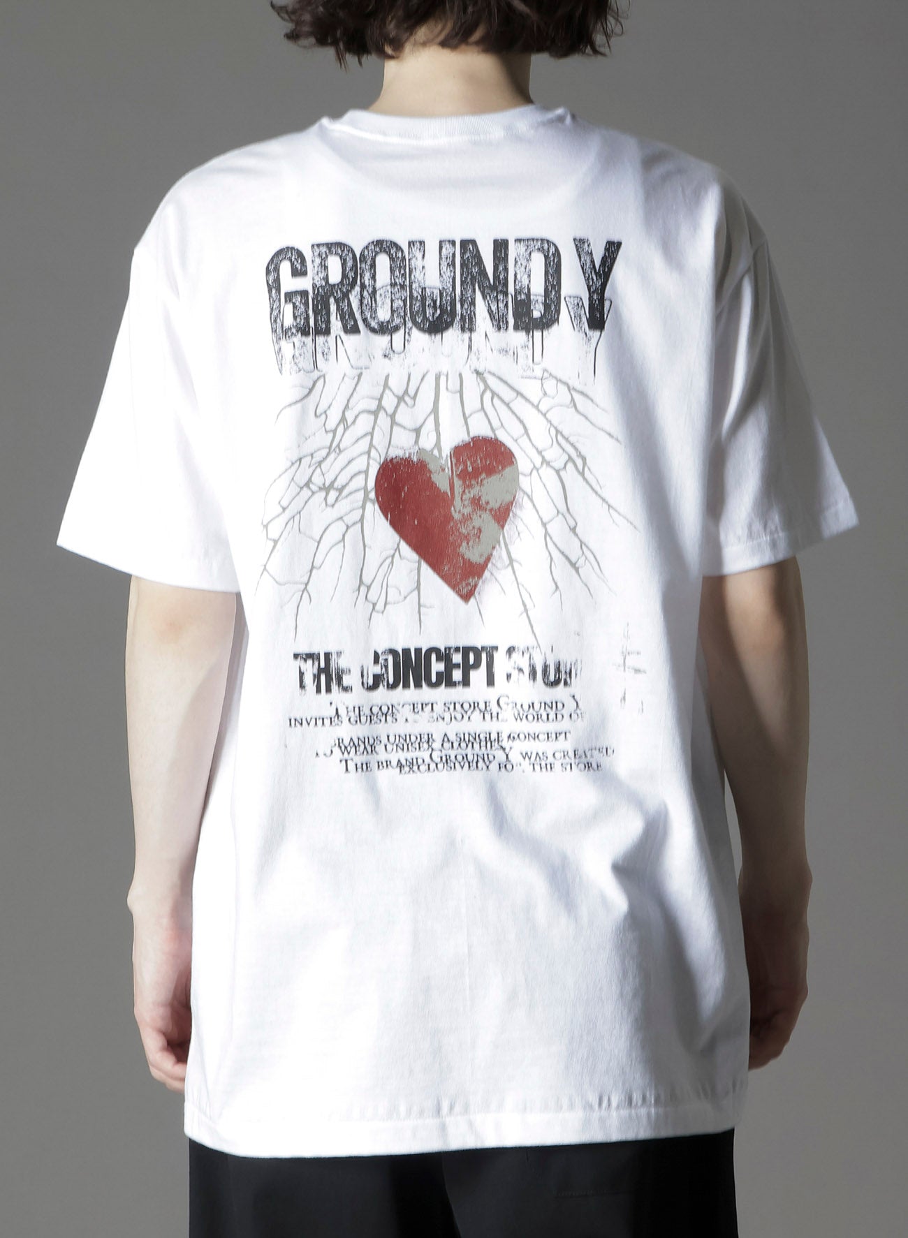 COTTON JERSEY HEART GRAPHIC T-SHIRT