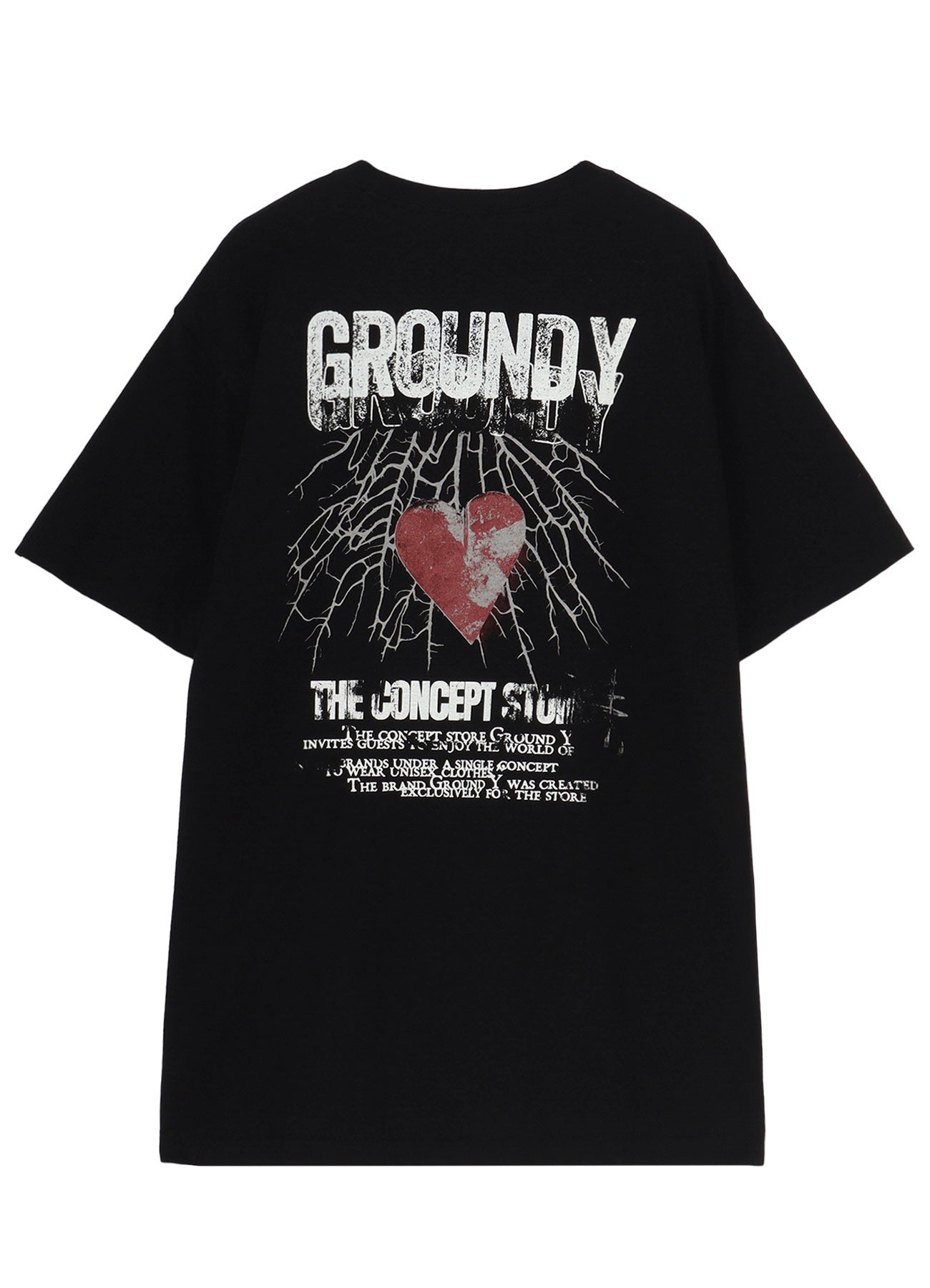 COTTON JERSEY HEART GRAPHIC T-SHIRT