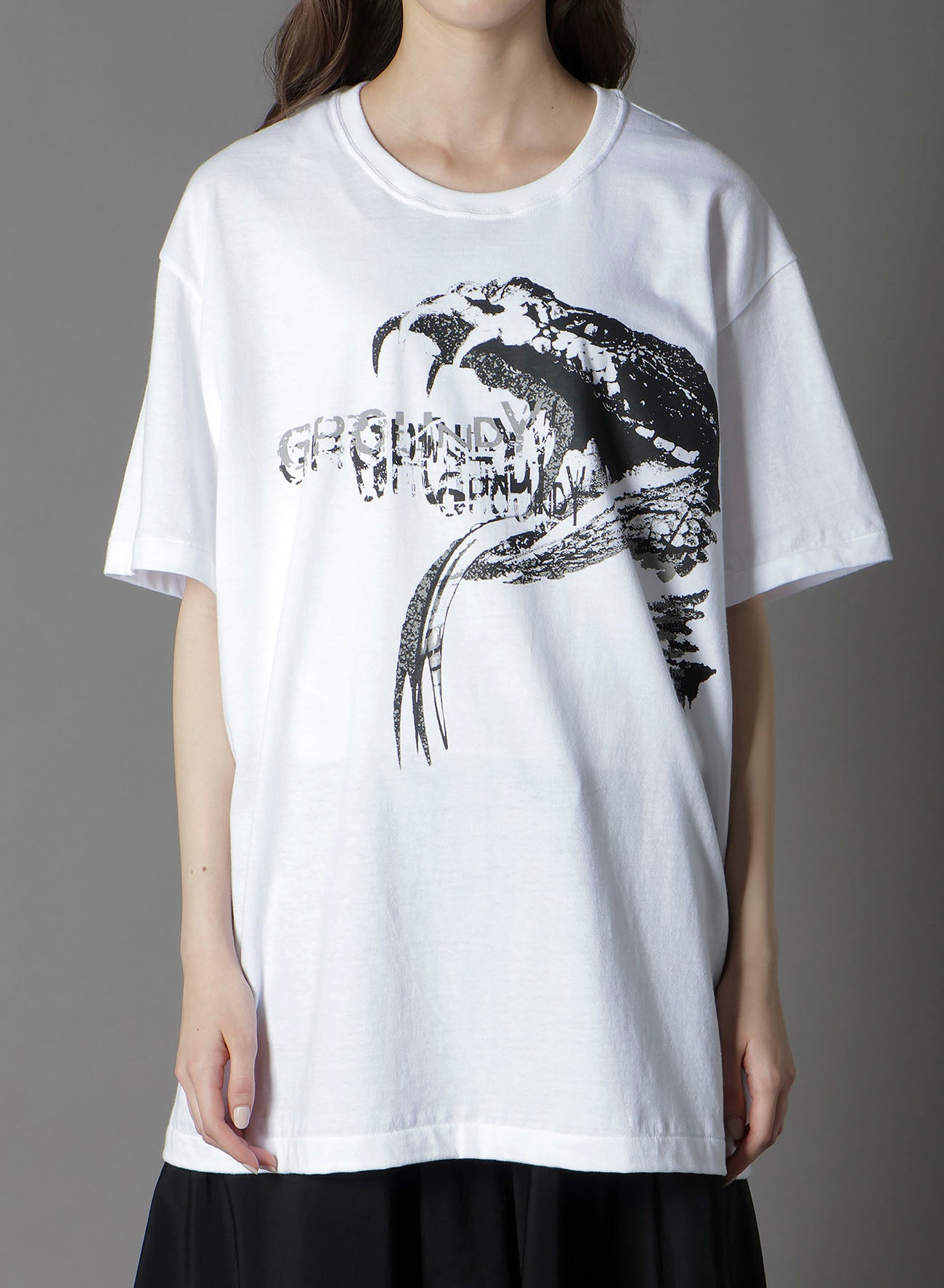 COTTON JERSEY SNAKE GRAPHIC T-SHIRT