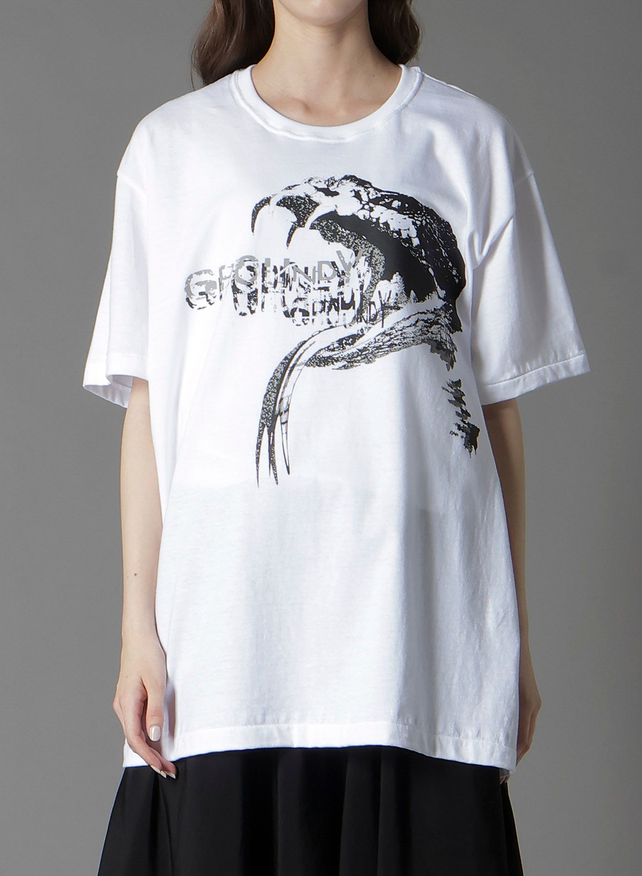 COTTON JERSEY SNAKE GRAPHIC T-SHIRT