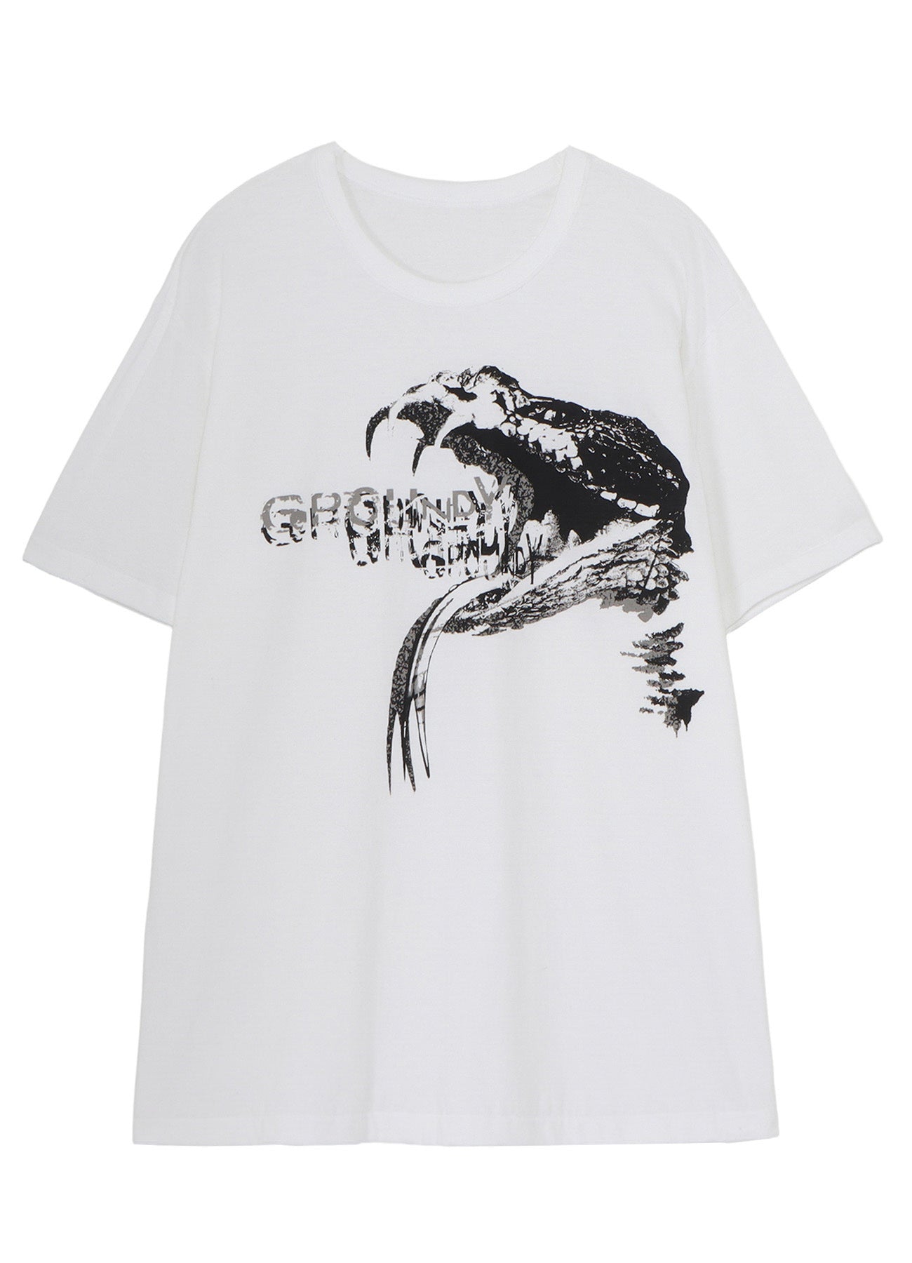 COTTON JERSEY SNAKE GRAPHIC T-SHIRT
