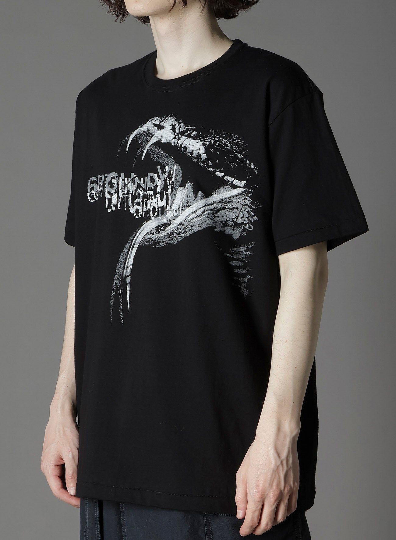 COTTON JERSEY SNAKE GRAPHIC T-SHIRT