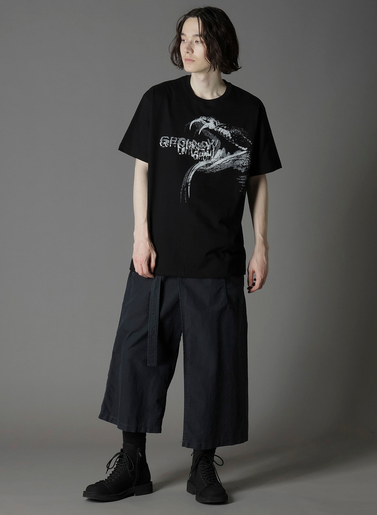 COTTON JERSEY SNAKE GRAPHIC T-SHIRT
