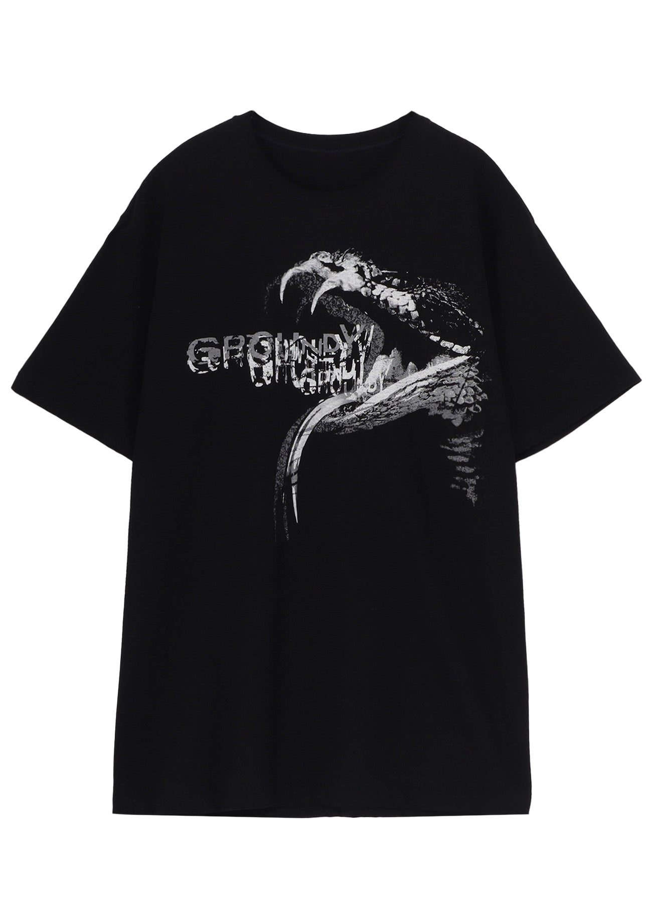 COTTON JERSEY SNAKE GRAPHIC T-SHIRT