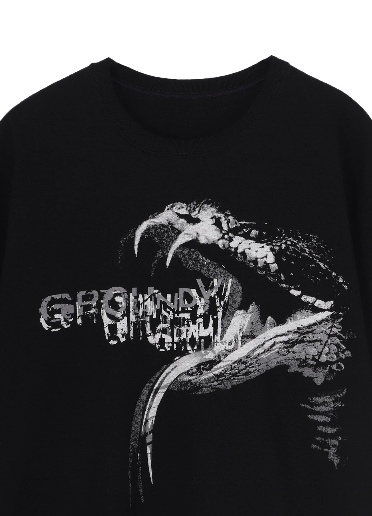 COTTON JERSEY SNAKE GRAPHIC T-SHIRT