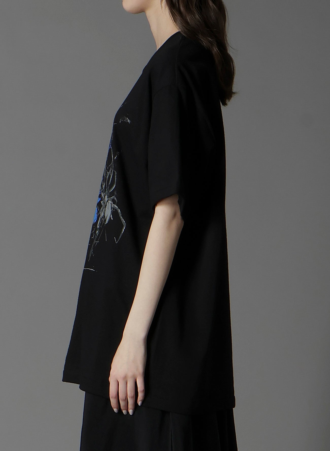 20/COTTON JERSEY FLOWER&SPIDER T-SHIRT