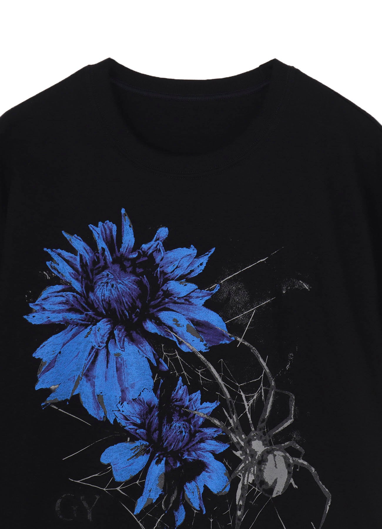 20/COTTON JERSEY FLOWER&SPIDER T-SHIRT