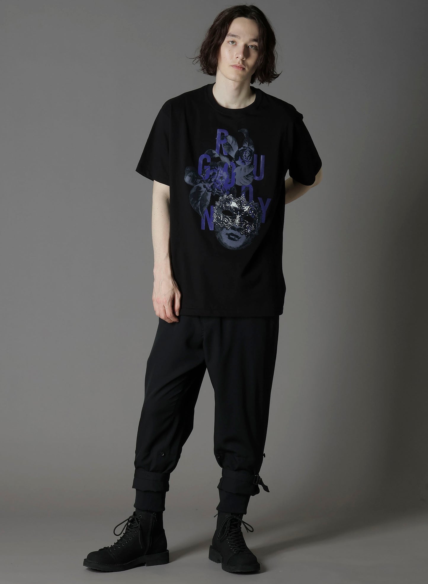 20/COTTON JERSEY MASK PURPLE T-SHIRT