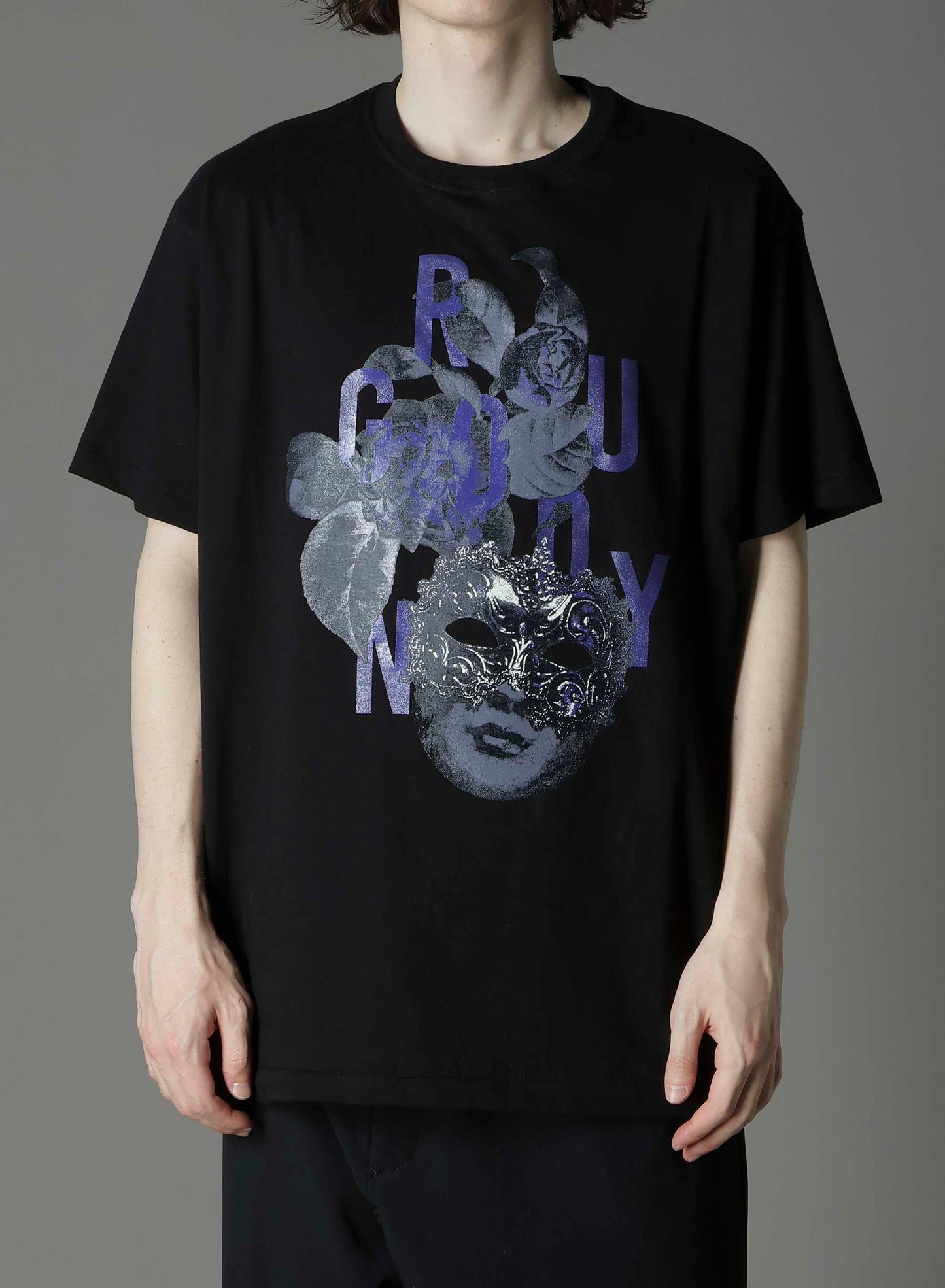 20/COTTON JERSEY MASK PURPLE T-SHIRT