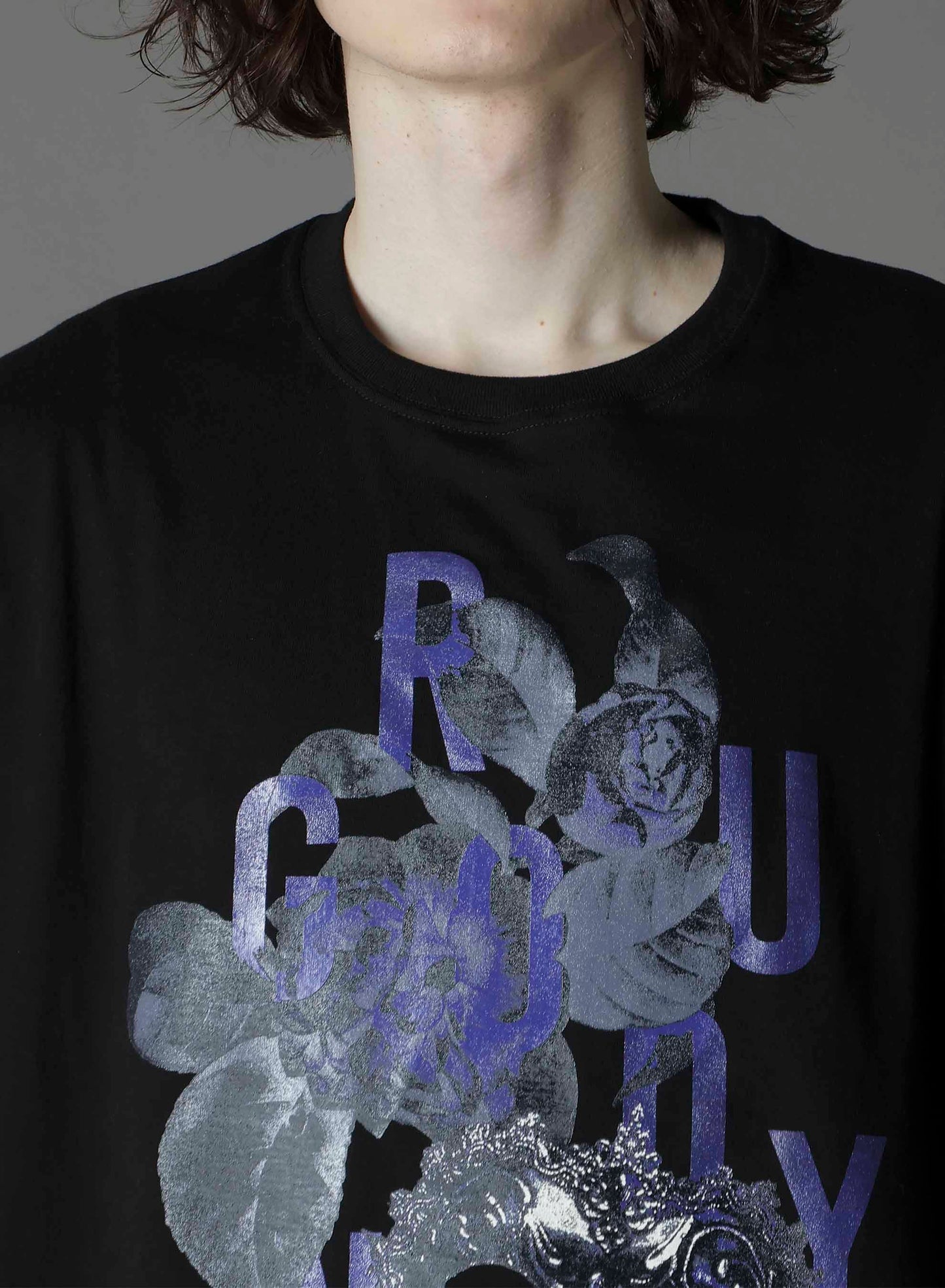 20/COTTON JERSEY MASK PURPLE T-SHIRT