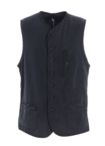 C/NY SULFUR DYEING STONE WASH BIO PIPING VEST