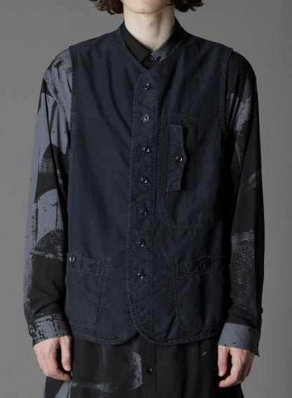 C/NY SULFUR DYEING STONE WASH BIO PIPING VEST