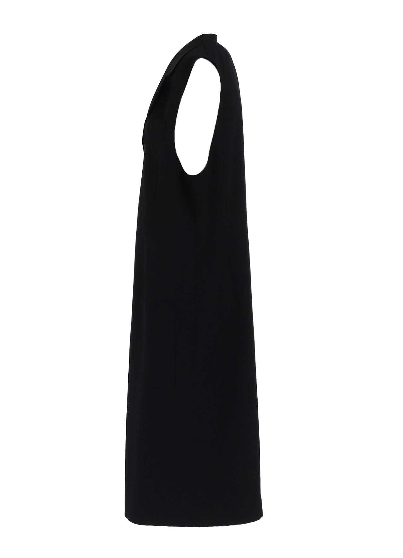 WOOL GABARDINE SINGLE LONG VEST