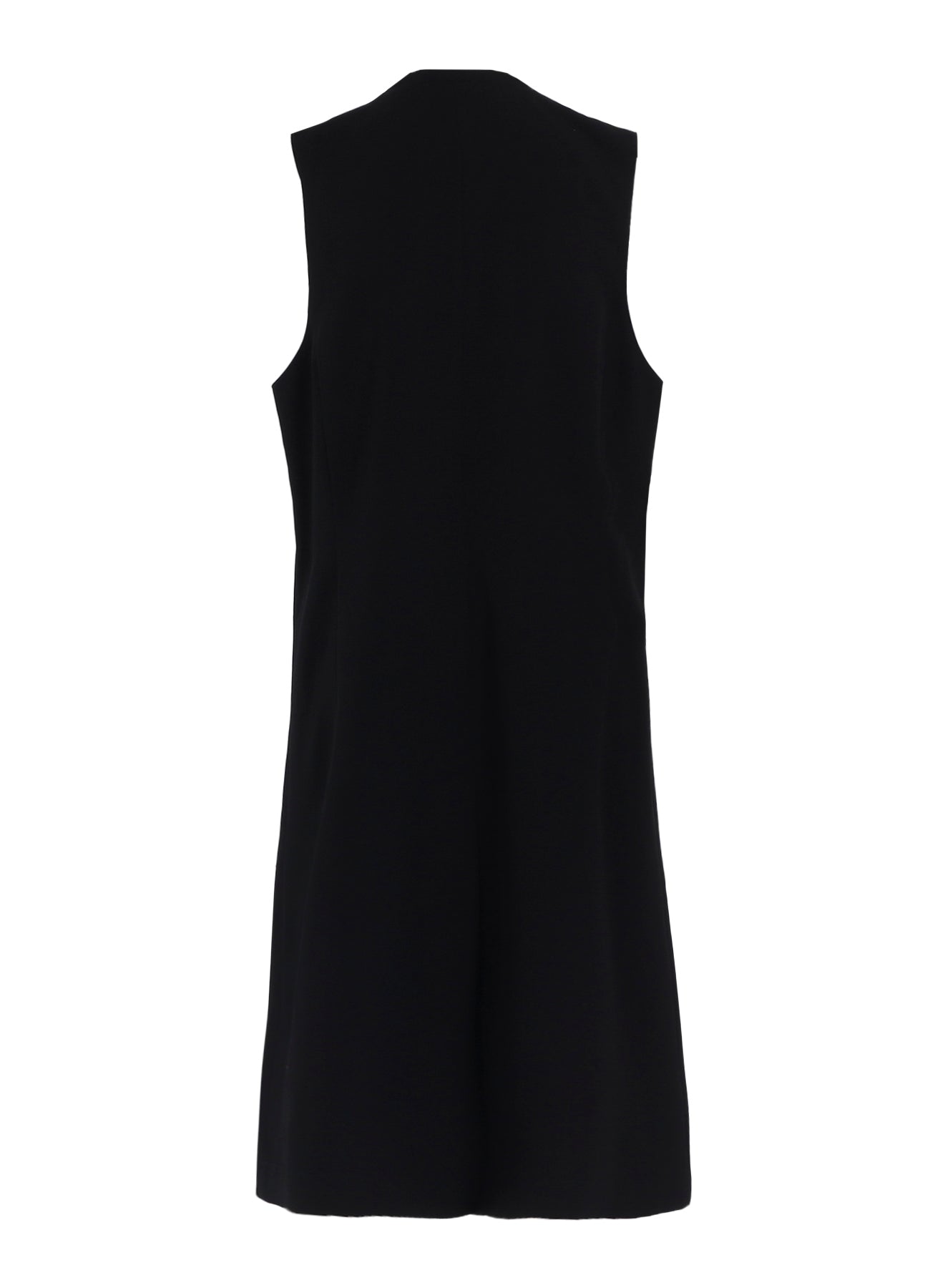 WOOL GABARDINE SINGLE LONG VEST