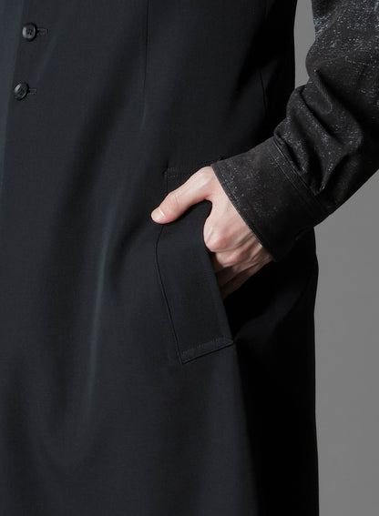 WOOL GABARDINE SINGLE LONG VEST