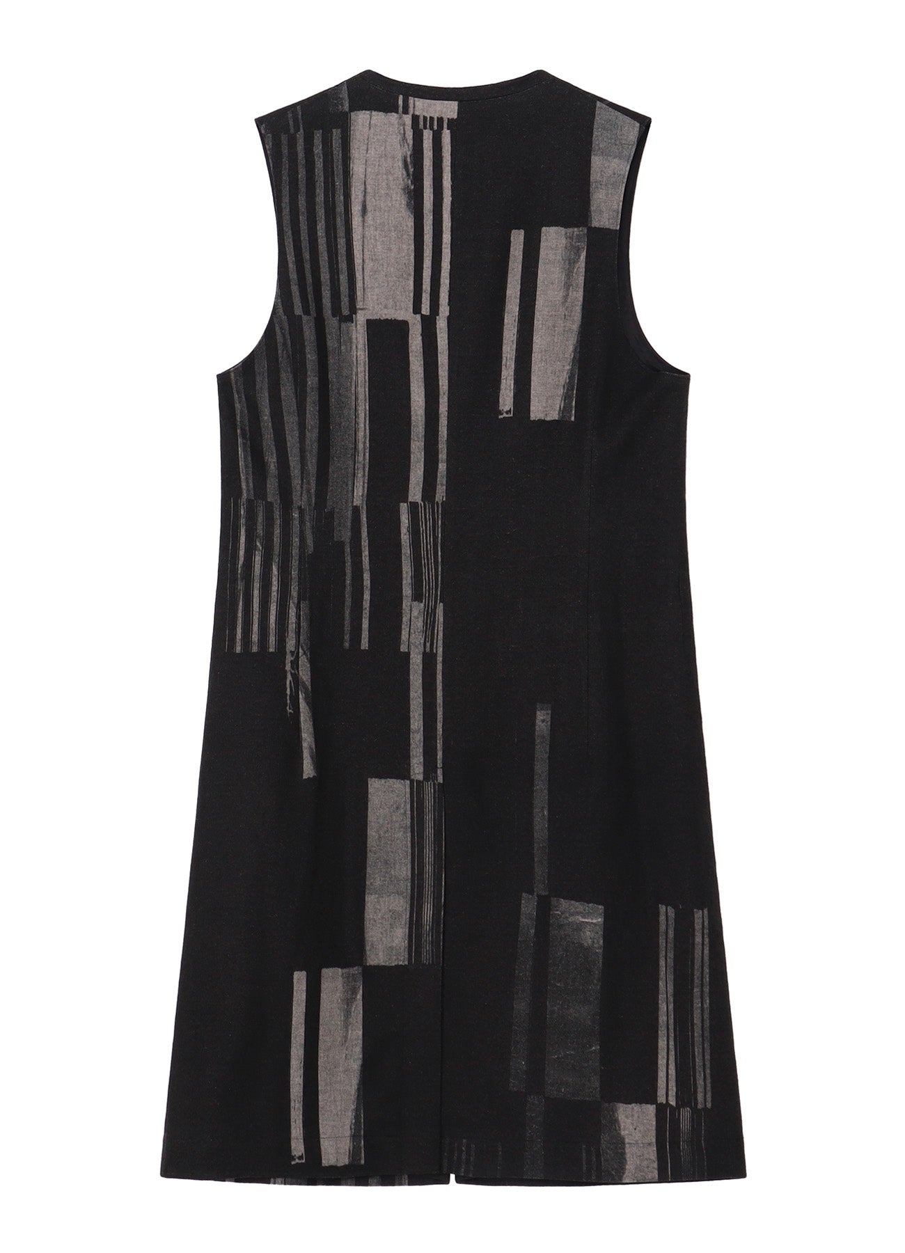 FLANNEL STRIPE PATTERN SINGLE LONG VEST