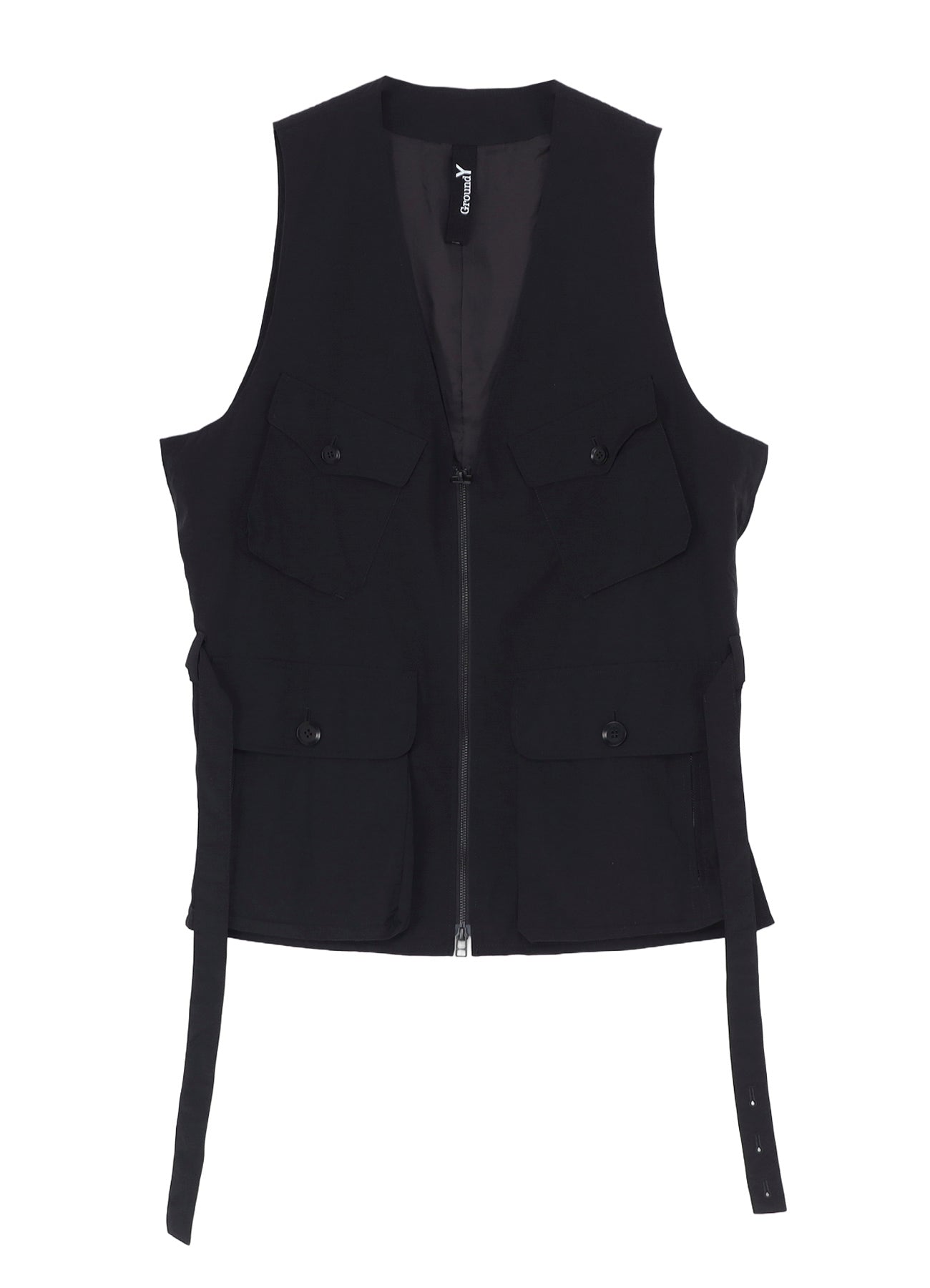 NYLON WEATHER SIDE ZIP MILITARY VEST