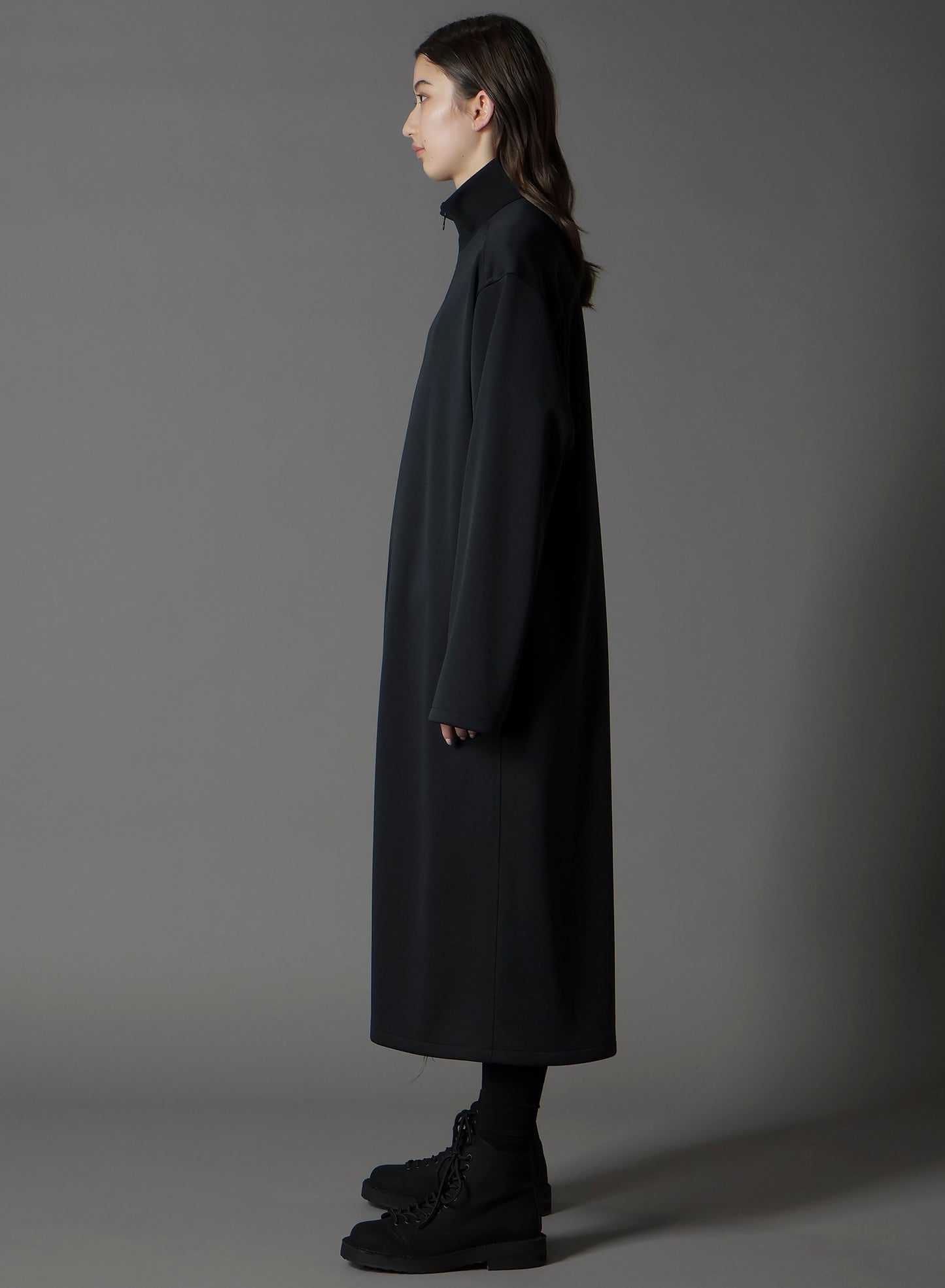 POLYESTER SMOOTH LONG SHIRT