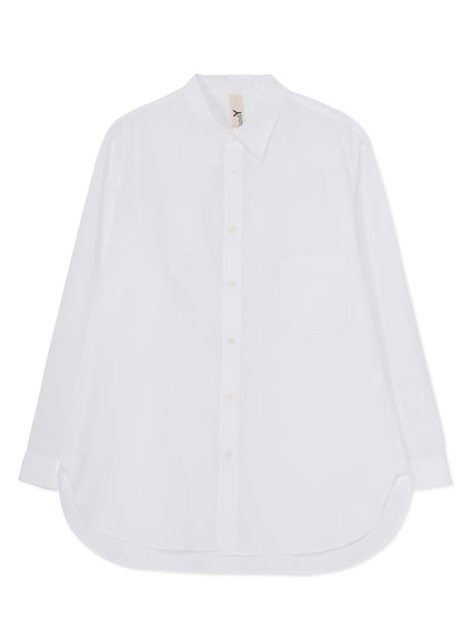 COTTON BROADCLOTH DOUBLE COLLAR SHIRT
