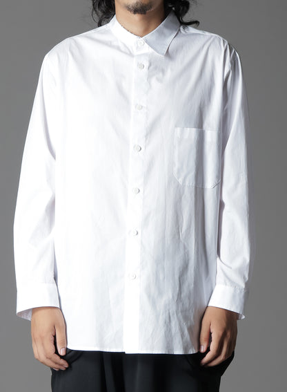COTTON BROADCLOTH DOUBLE COLLAR SHIRT
