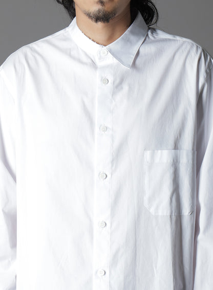 COTTON BROADCLOTH DOUBLE COLLAR SHIRT