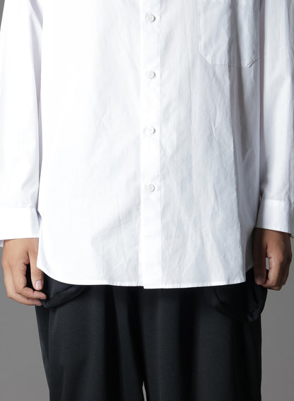COTTON BROADCLOTH DOUBLE COLLAR SHIRT