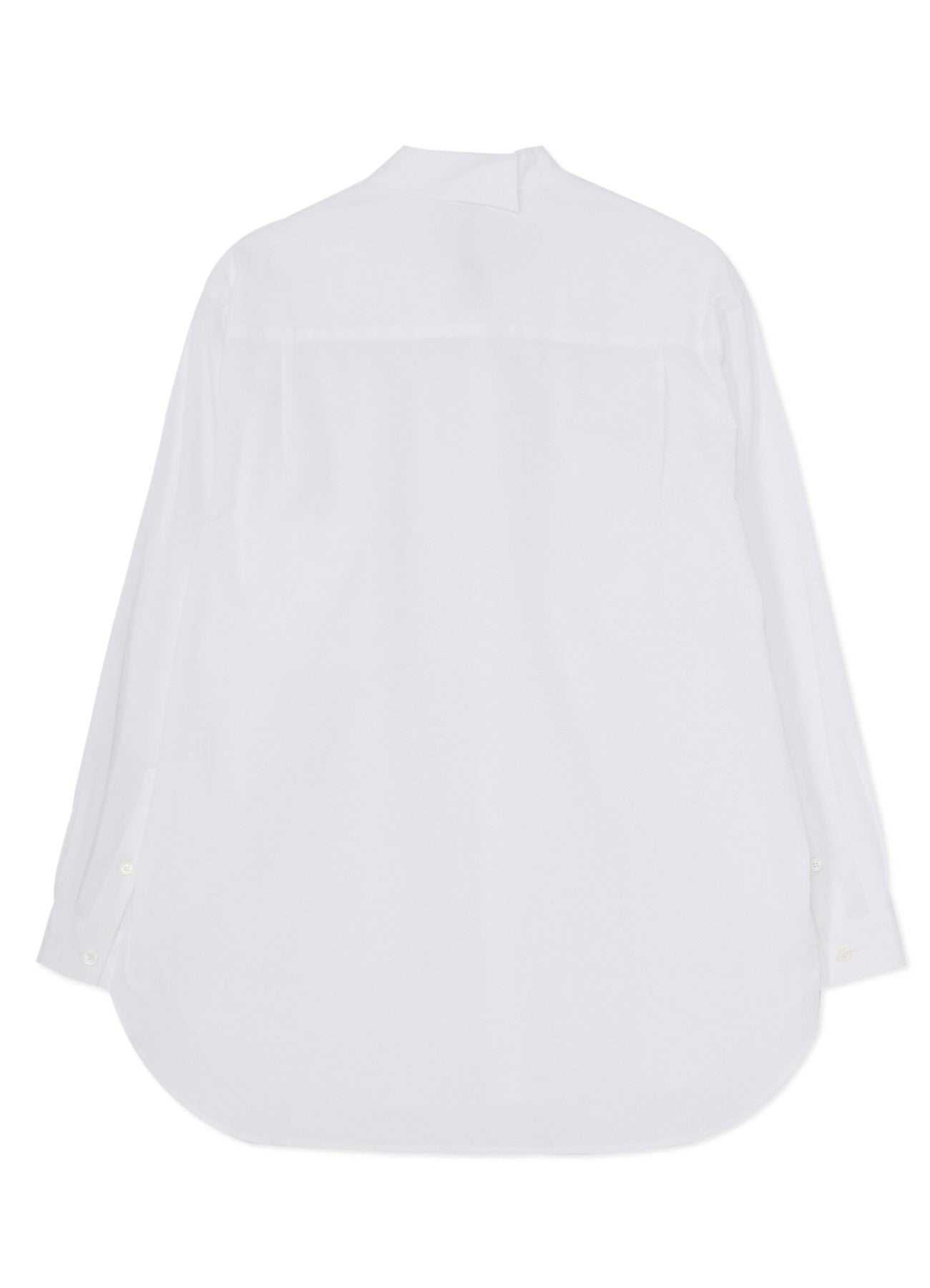 COTTON BROADCLOTH COLLAR CUT-OFF SHIRT
