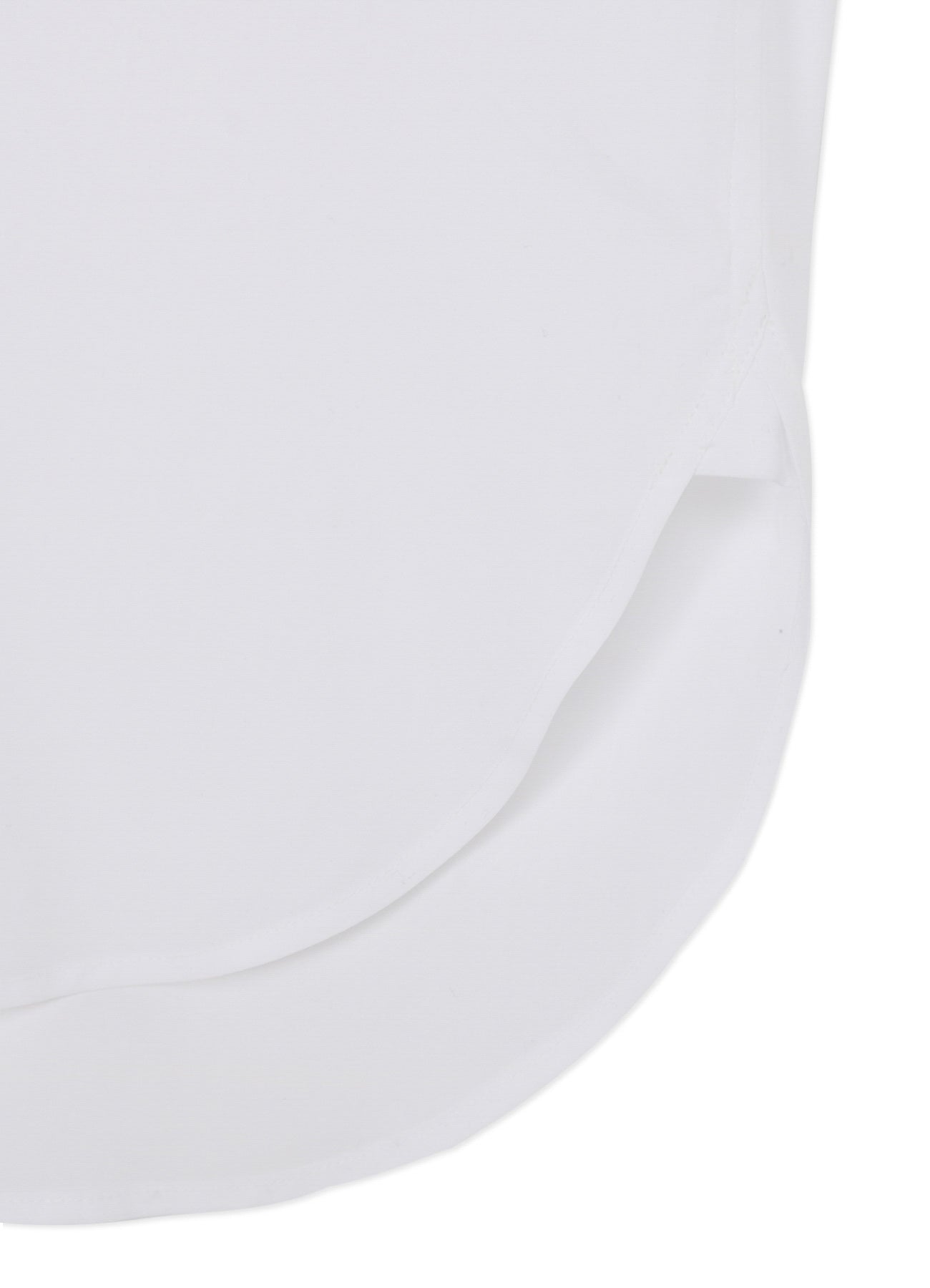 COTTON BROADCLOTH COLLAR CUT-OFF SHIRT