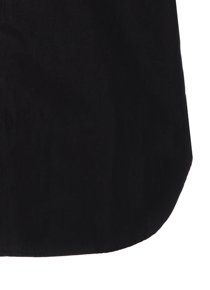 COTTON BROADCLOTH COLLAR CUT-OFF SHIRT