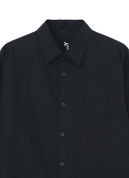 COTTON BROADCLOTH DOUBLE COLLAR SHIRT