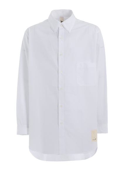 COTTON BROADCLOTH DOUBLE COLLAR SHIRT