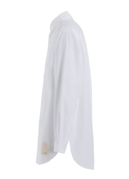 COTTON BROADCLOTH DOUBLE COLLAR SHIRT