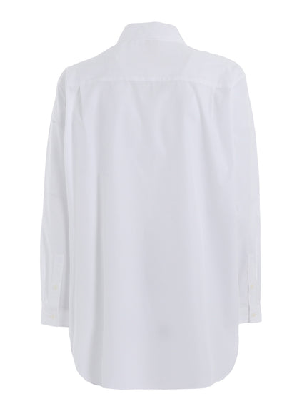 COTTON BROADCLOTH DOUBLE COLLAR SHIRT