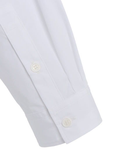 COTTON BROADCLOTH DOUBLE COLLAR SHIRT