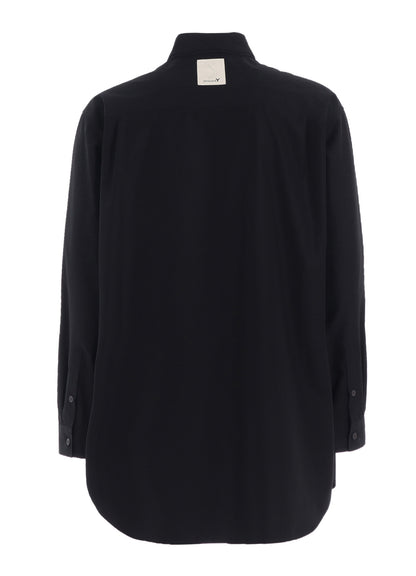 COTTON BROADCLOTH DOUBLE COLLAR SHIRT