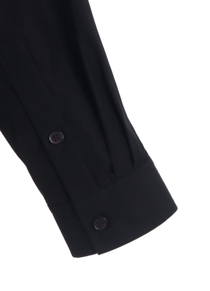 COTTON BROADCLOTH DOUBLE COLLAR SHIRT