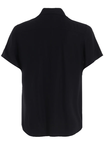 RAYON TWILL SHORT-SLEEVE SLIM SHIRT