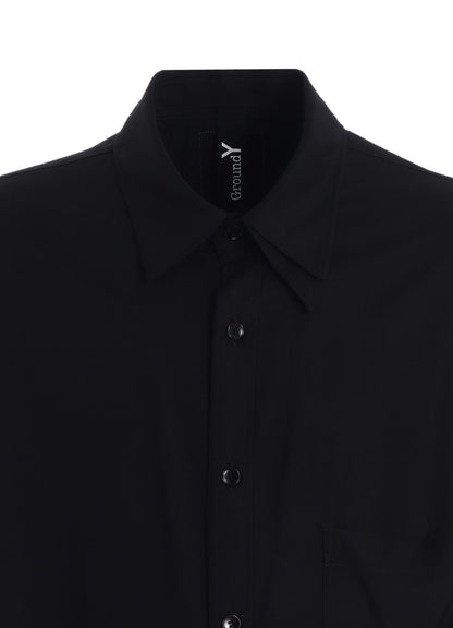 RAYON TWILL LEFT COLLAR DOUBLE-LAYERED SHIRT