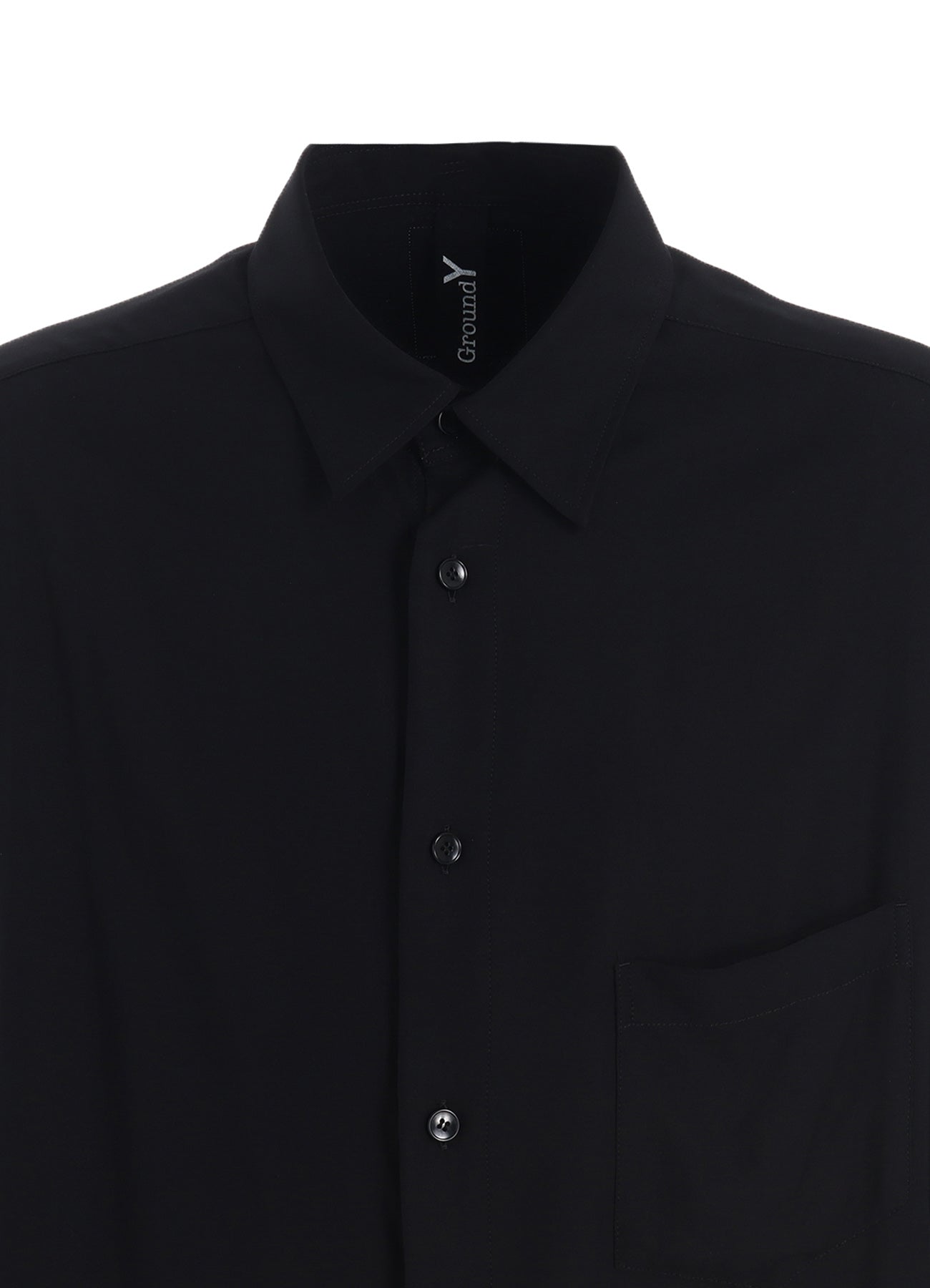 RAYON TWILL LEFT FRONT CUT-OUT SHIRT